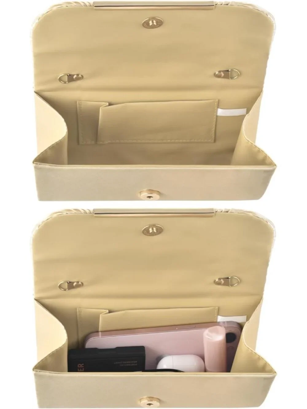 👜Women's Gold Evening Handbags for Formal Wedding Party Prom Shoulder Bags
